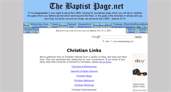 Desktop Screenshot of christian-links.thebaptistpage.net