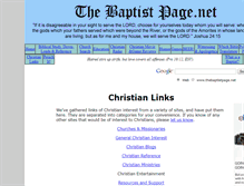 Tablet Screenshot of christian-links.thebaptistpage.net